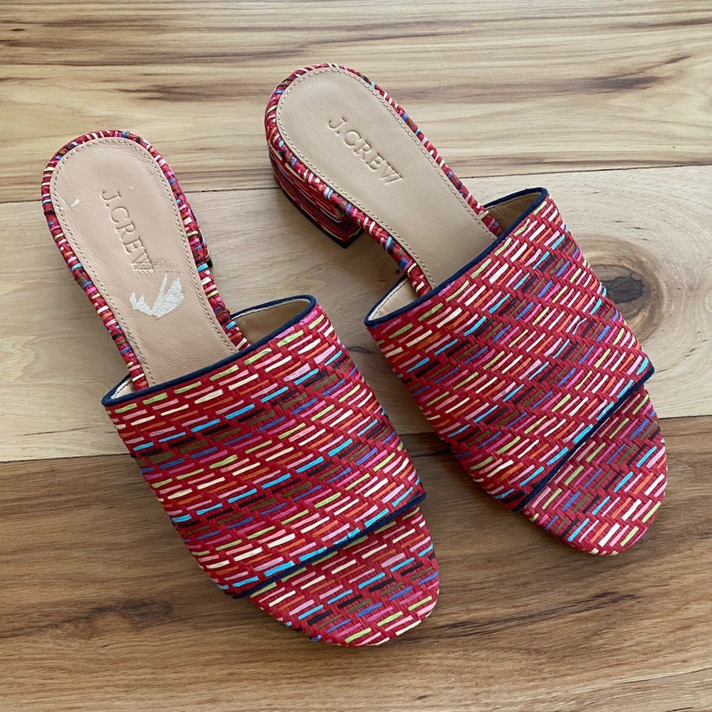J. Crew Woven Slide on Sandal